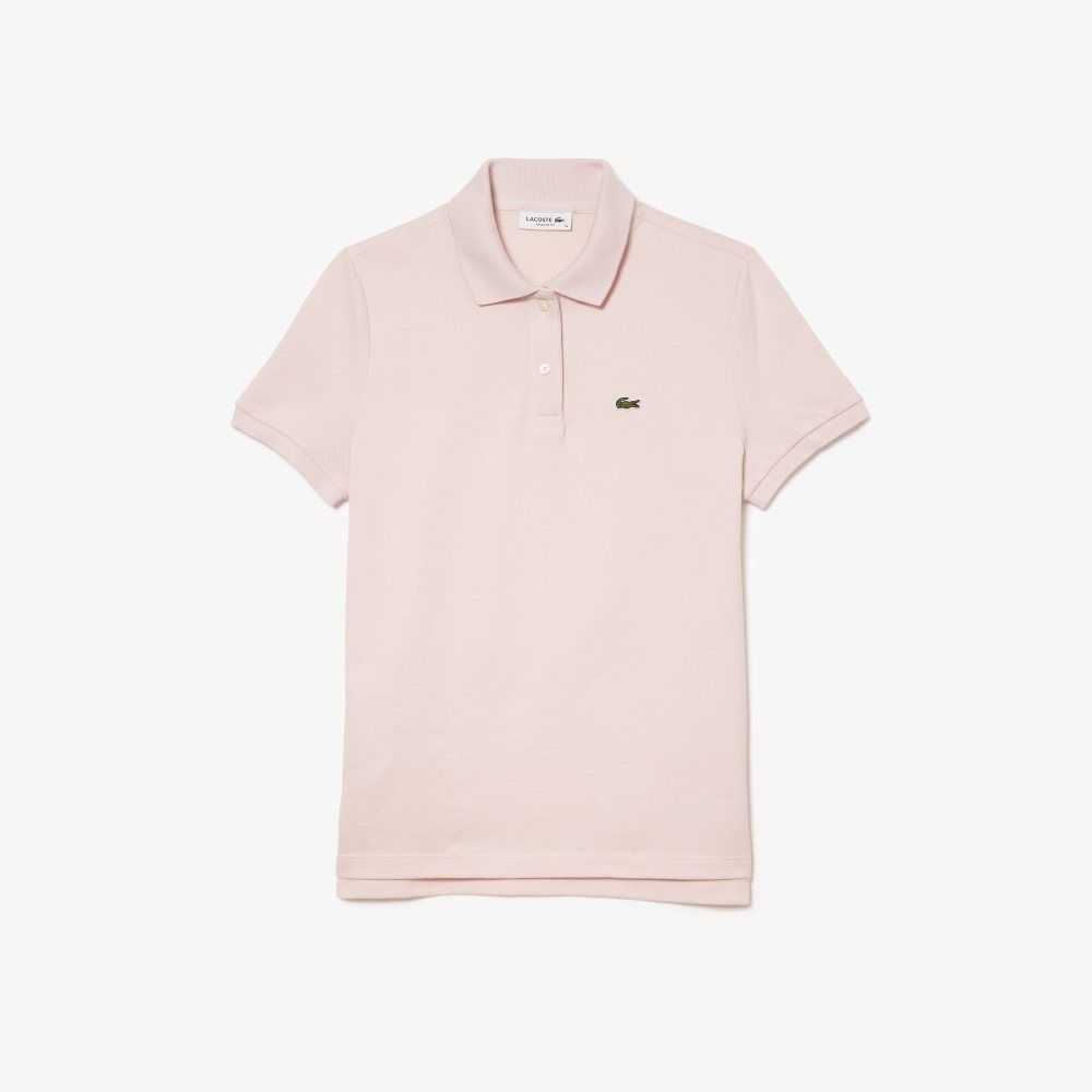 Lacoste Regular Fit Soft Bomull Petit Pique Ljusrosa | WUQIA-9764