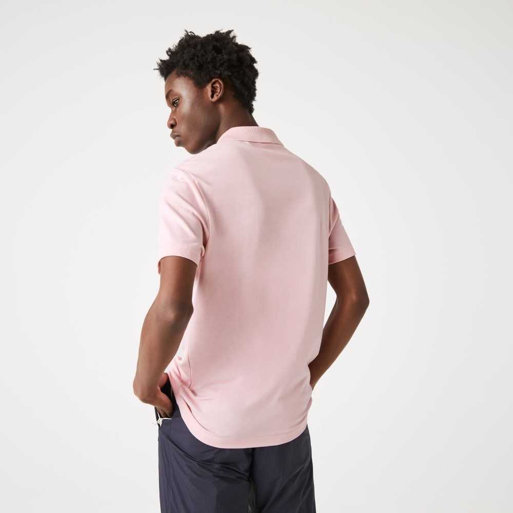 Lacoste Regular Fit Stretch Organic Bomull Rosa | FXTCN-3627