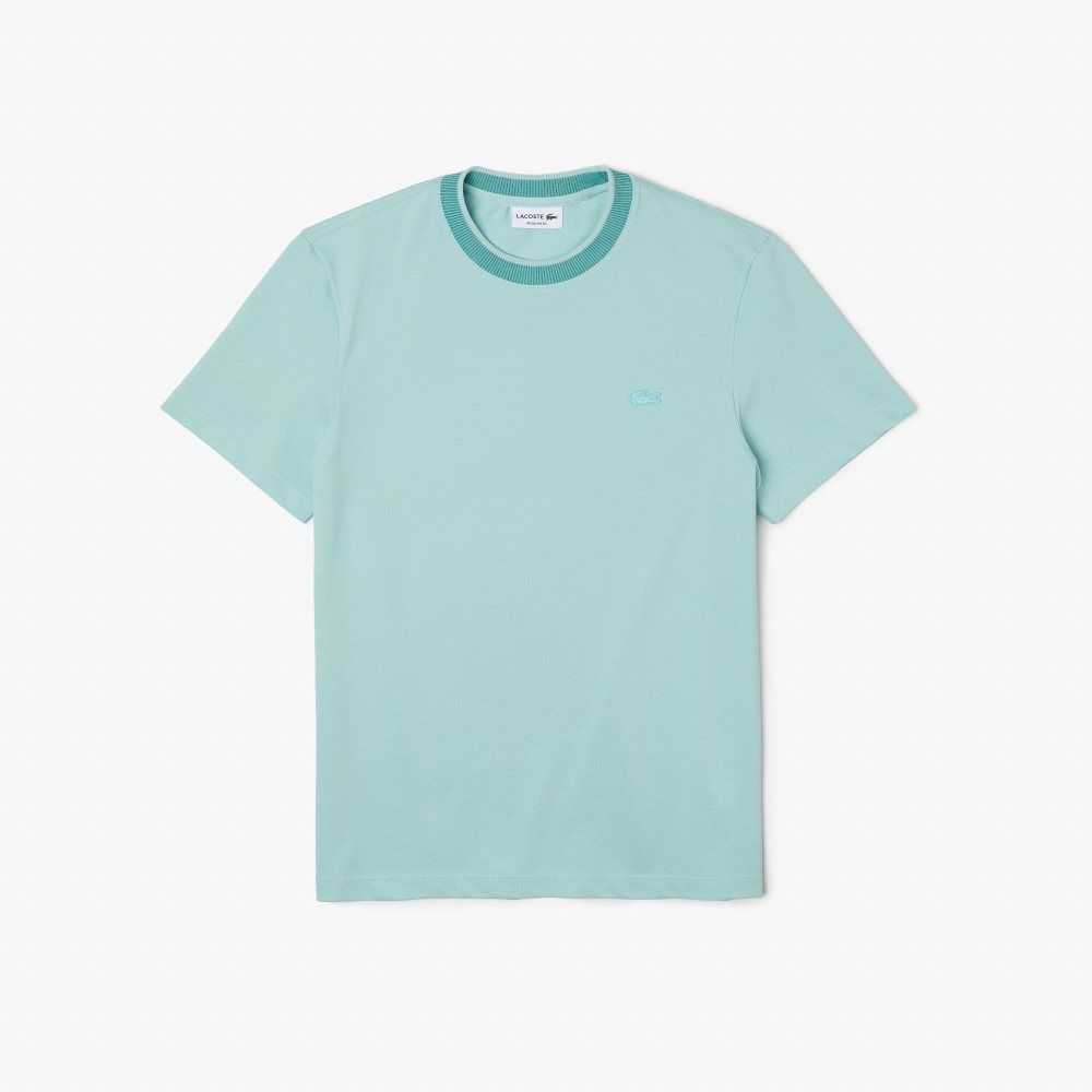 Lacoste Regular Fit Stretch Pique Ljusgröna Gröna | IEAGD-4136