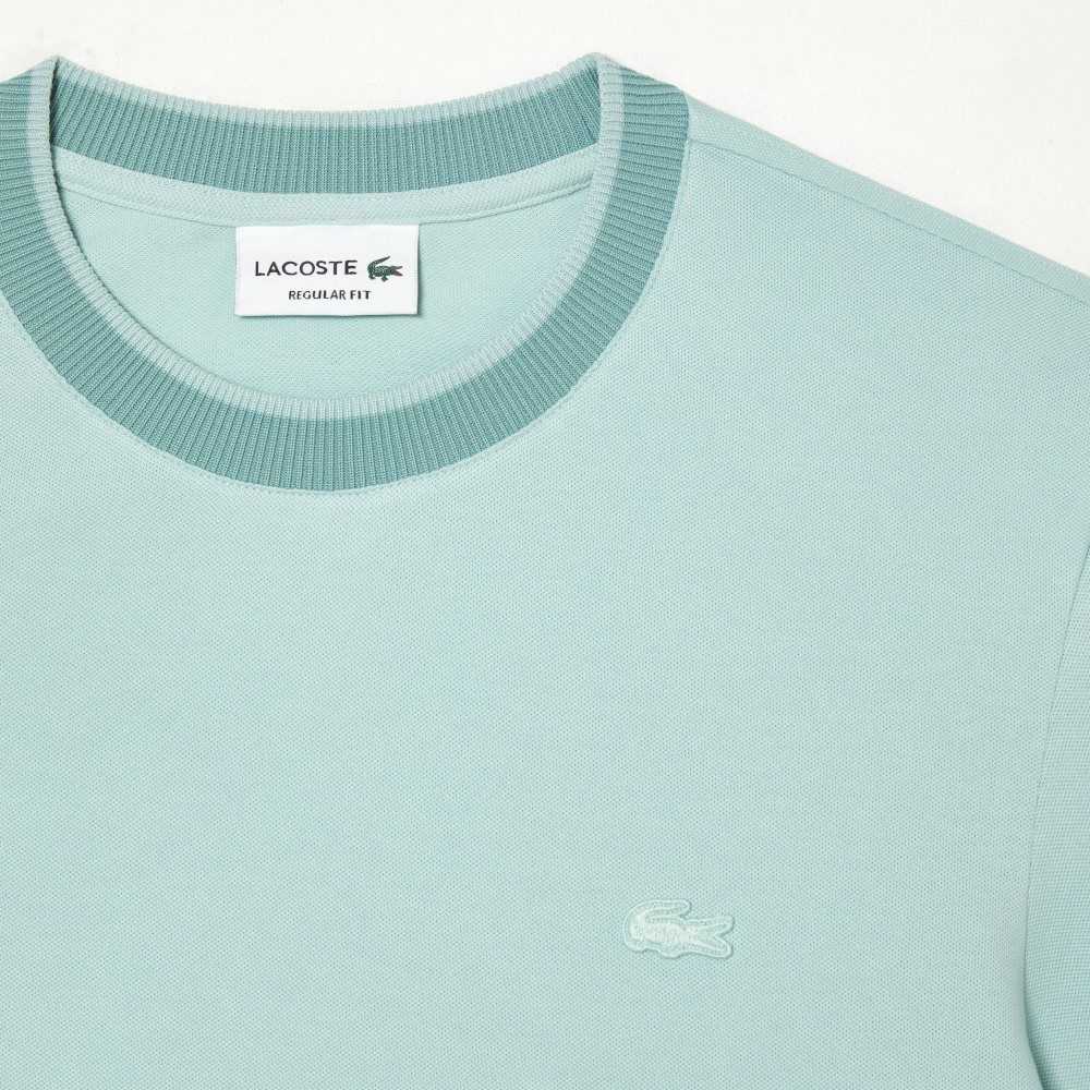 Lacoste Regular Fit Stretch Pique Ljusgröna Gröna | IEAGD-4136