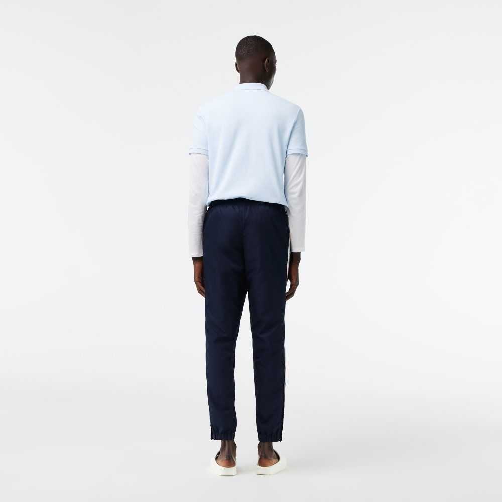 Lacoste Regular Fit Track Pants Marinblå Blå Vita | GCLXB-8297