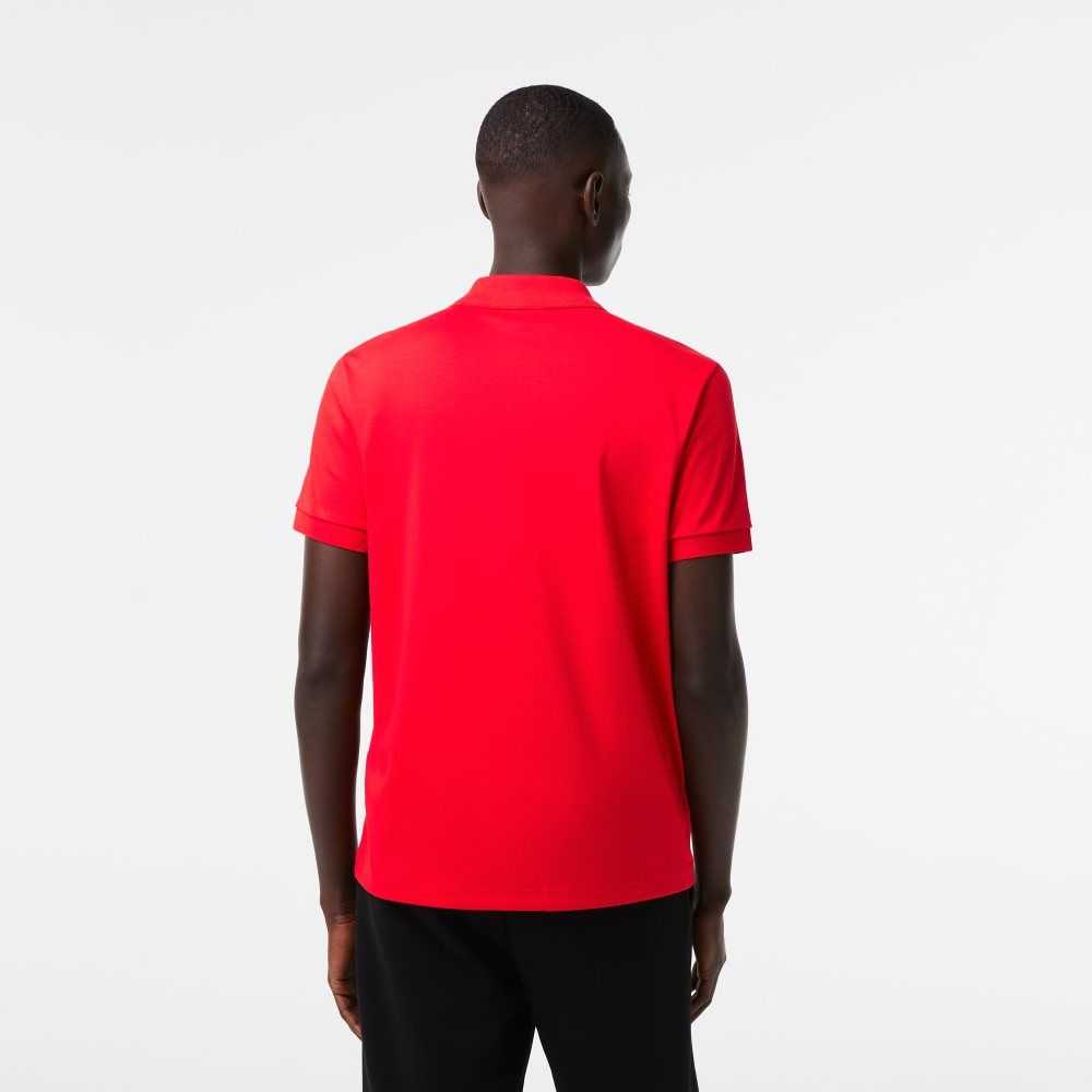 Lacoste Regular Fit Ultra Soft Bomull Jersey Röda | ARMZH-0749