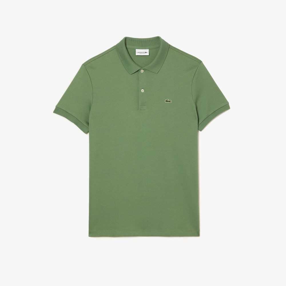 Lacoste Regular Fit Ultra Soft Bomull Jersey Khaki Gröna | FGEZD-1064