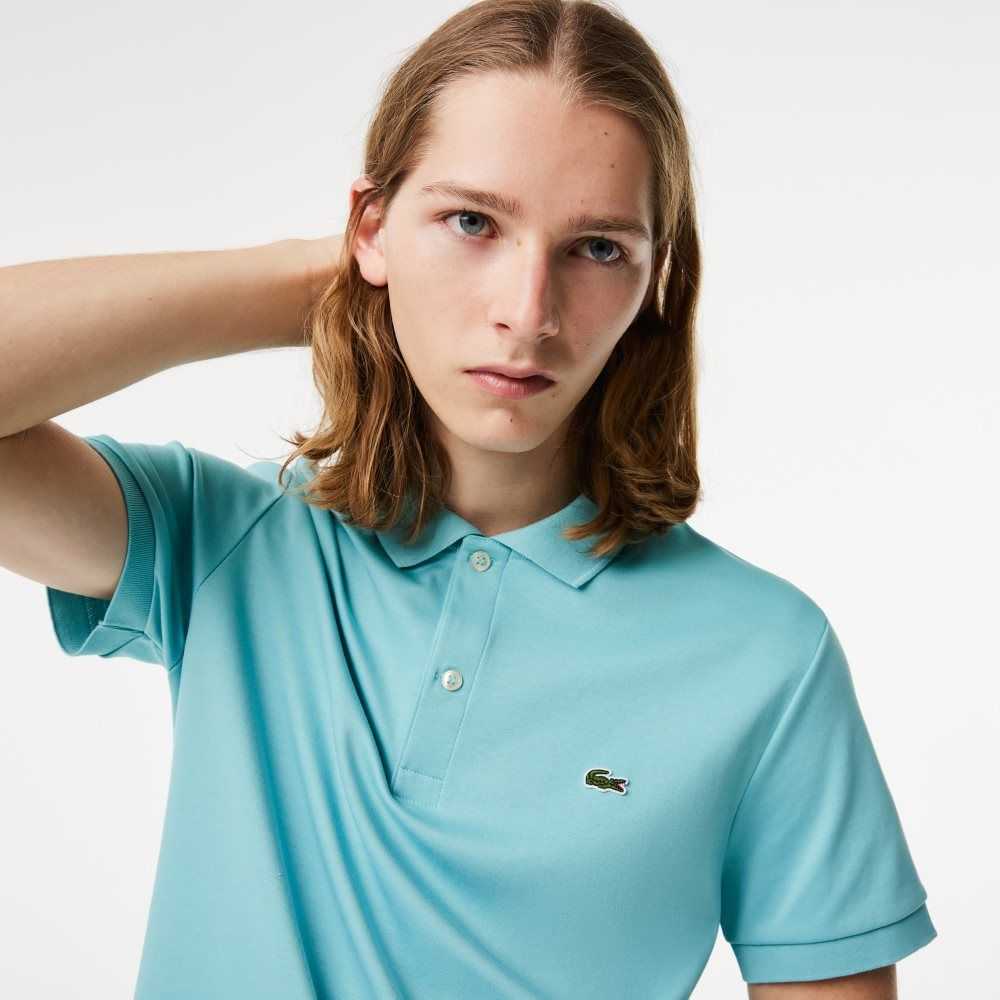 Lacoste Regular Fit Ultra Soft Bomull Jersey Mintgröna | JDGBK-8421