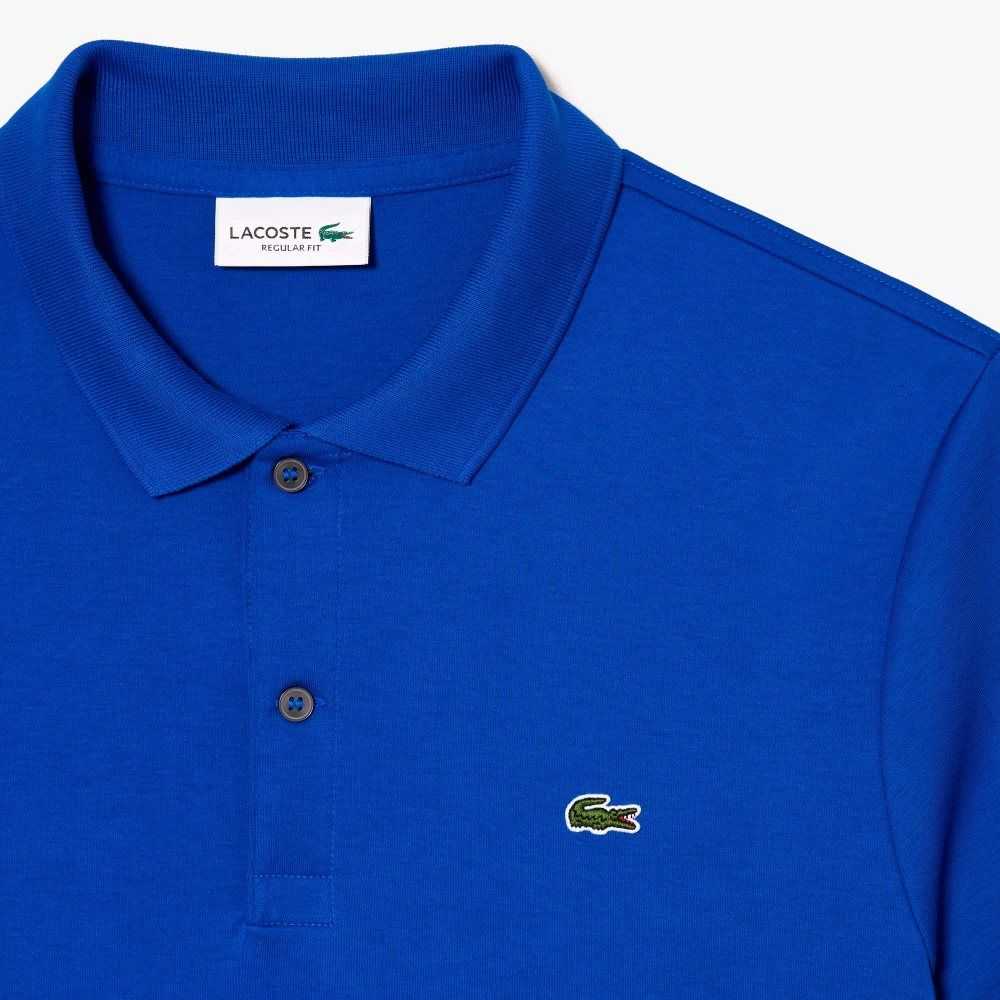 Lacoste Regular Fit Ultra Soft Bomull Jersey Blå | JRWON-0984