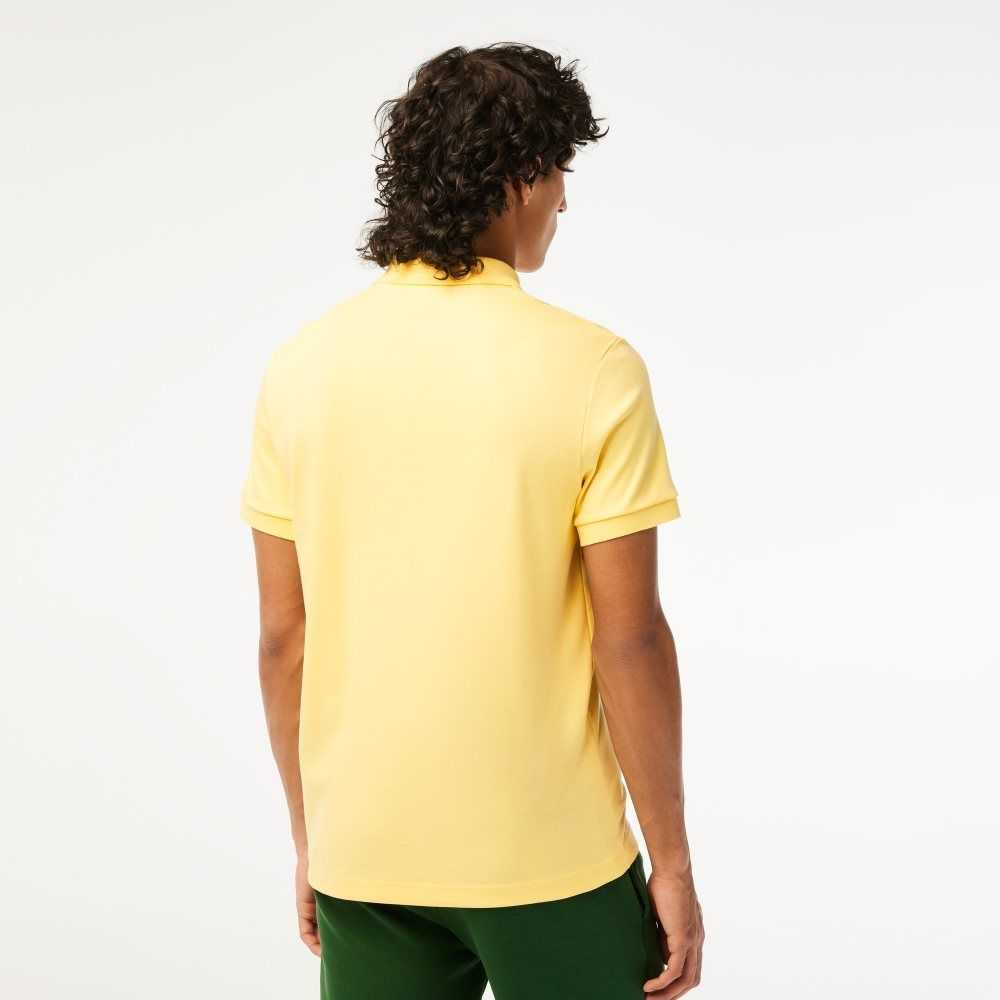 Lacoste Regular Fit Ultra Soft Bomull Jersey Gula | KILQJ-6258