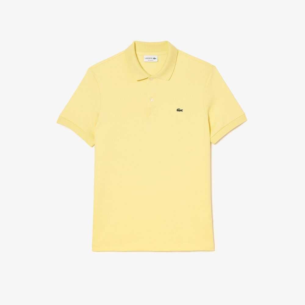 Lacoste Regular Fit Ultra Soft Bomull Jersey Gula | KILQJ-6258