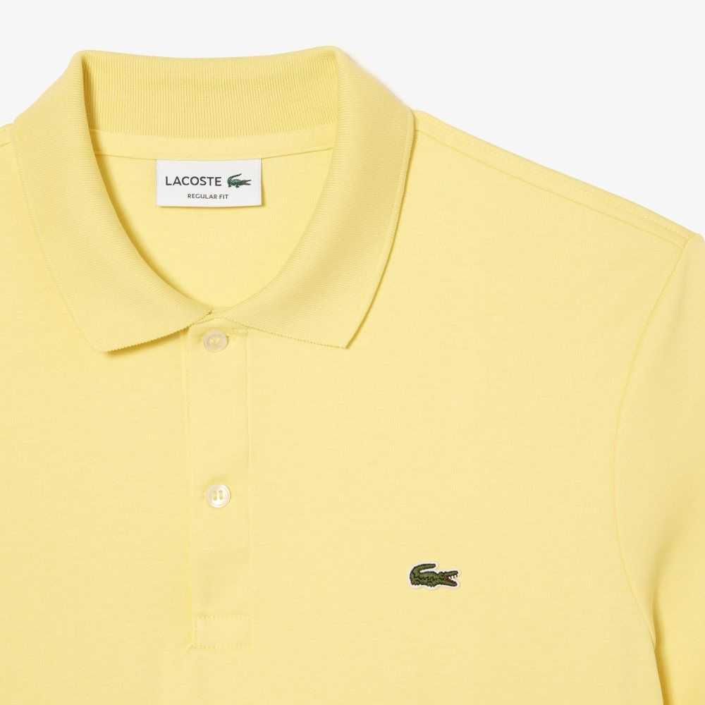 Lacoste Regular Fit Ultra Soft Bomull Jersey Gula | KILQJ-6258