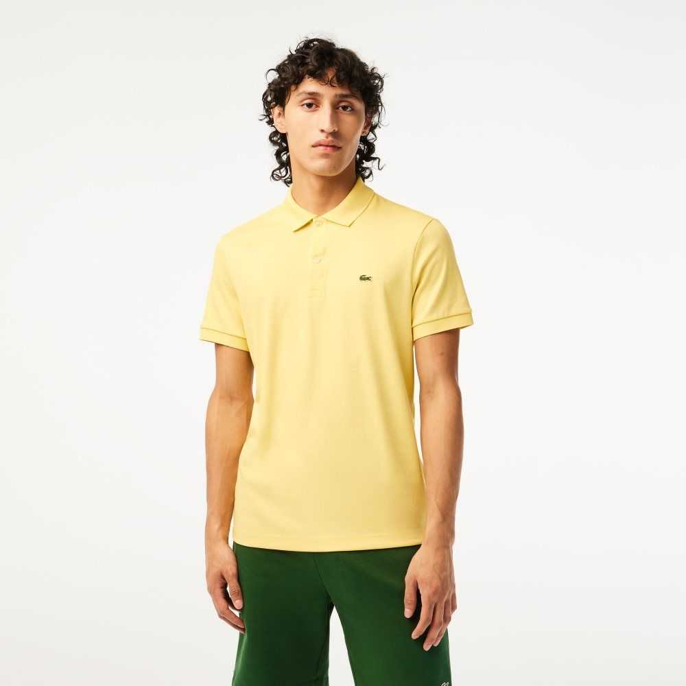 Lacoste Regular Fit Ultra Soft Bomull Jersey Gula | KILQJ-6258