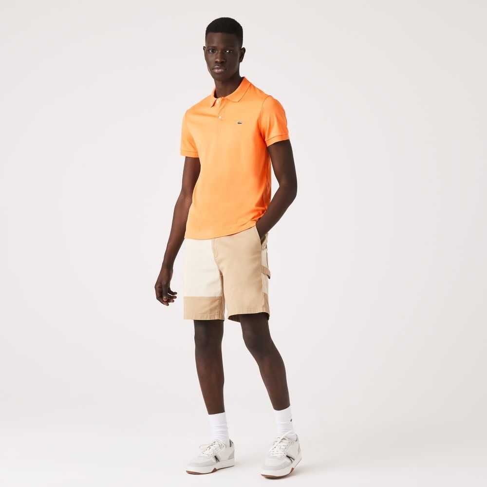 Lacoste Regular Fit Ultra Soft Bomull Jersey Orange | NUCPB-1879