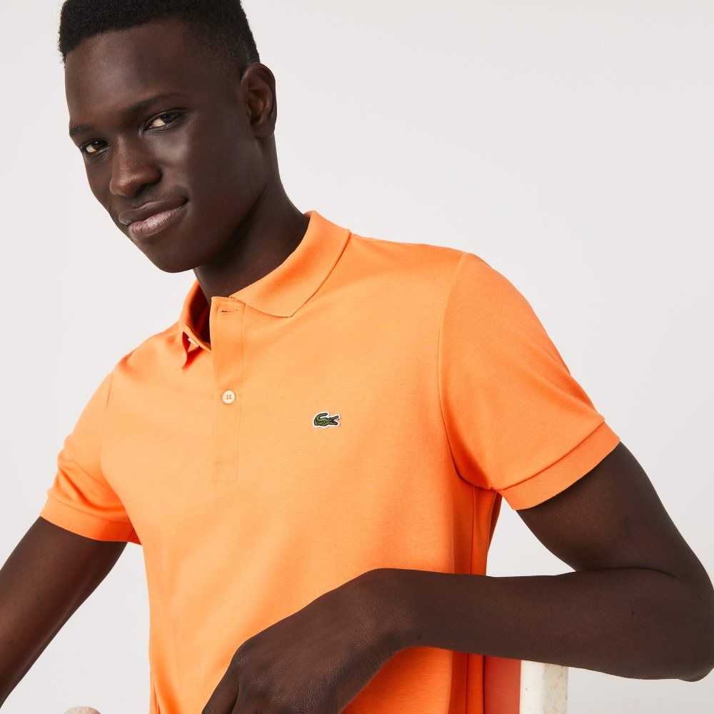 Lacoste Regular Fit Ultra Soft Bomull Jersey Orange | NUCPB-1879