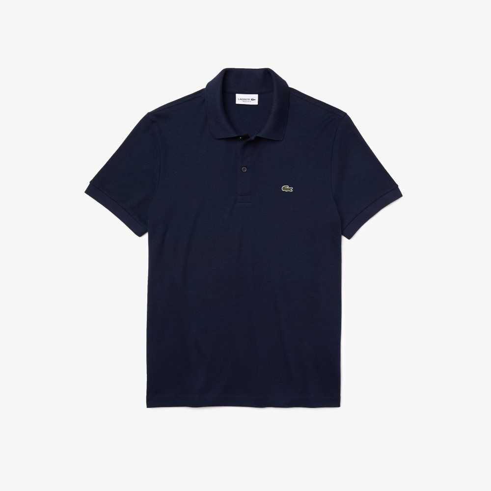 Lacoste Regular Fit Ultra Soft Bomull Jersey Marinblå Blå | WHCND-2975