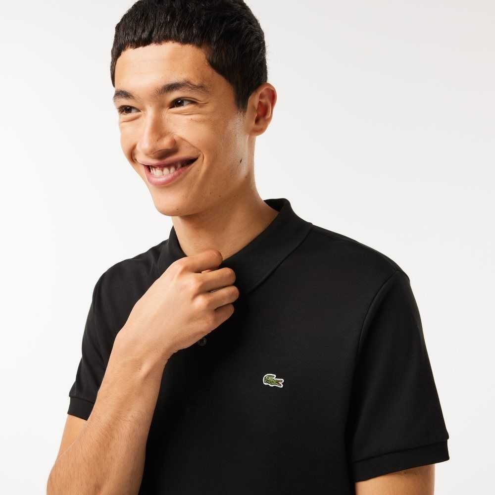 Lacoste Regular Fit Ultra Soft Bomull Jersey Svarta | WKQSP-8950