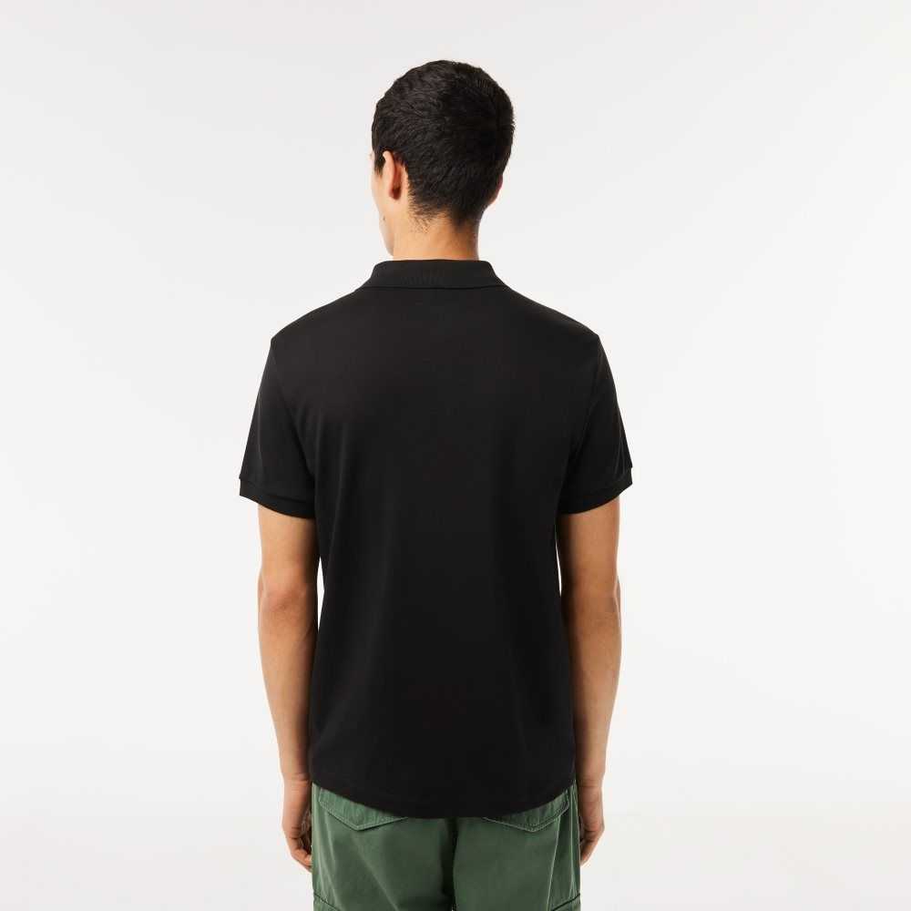 Lacoste Regular Fit Ultra Soft Bomull Jersey Svarta | WKQSP-8950