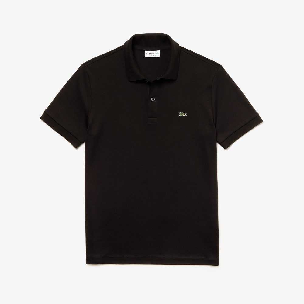 Lacoste Regular Fit Ultra Soft Bomull Jersey Svarta | WKQSP-8950