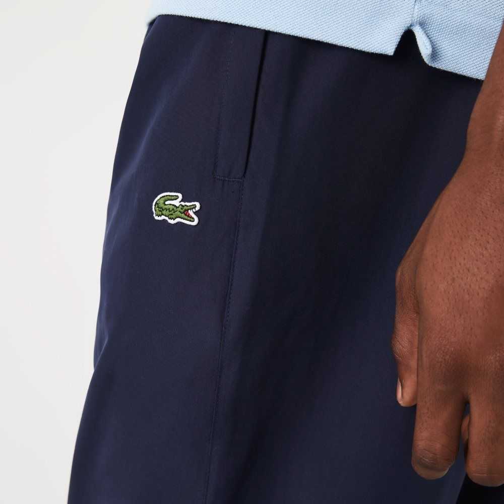 Lacoste Regular Fit Vatten-Repellent Marinblå Blå | DJTBW-3062