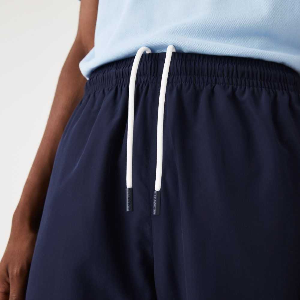 Lacoste Regular Fit Vatten-Repellent Marinblå Blå | DJTBW-3062