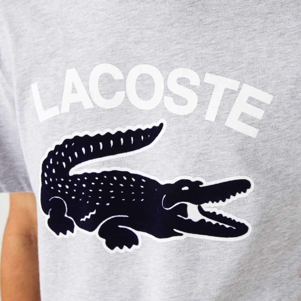 Lacoste Regular Fit XL Crocodile Print Grå | HFULJ-4861