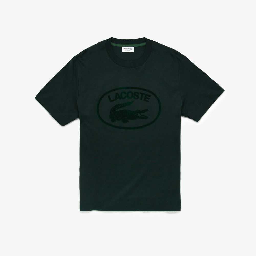 Lacoste Relaxed Fit Branded Bomull Gröna | HPIFY-6413