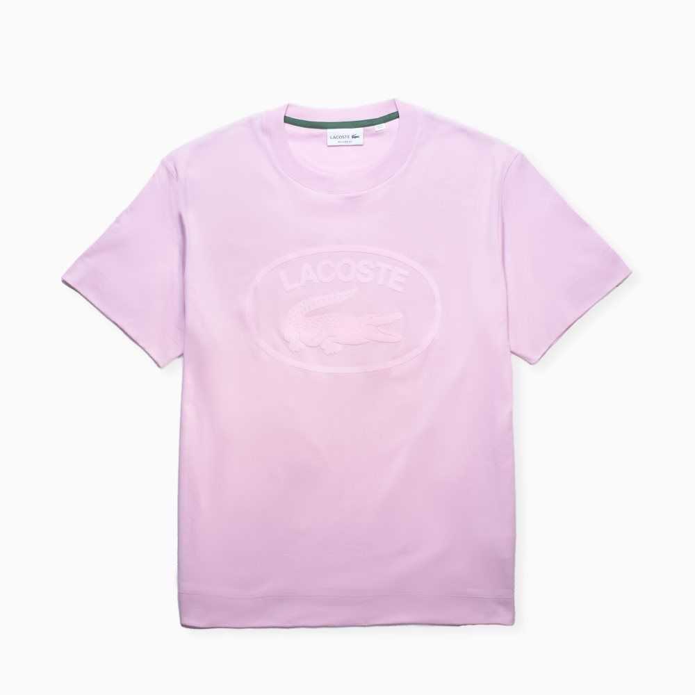 Lacoste Relaxed Fit Branded Bomull Rosa | IBARS-5426