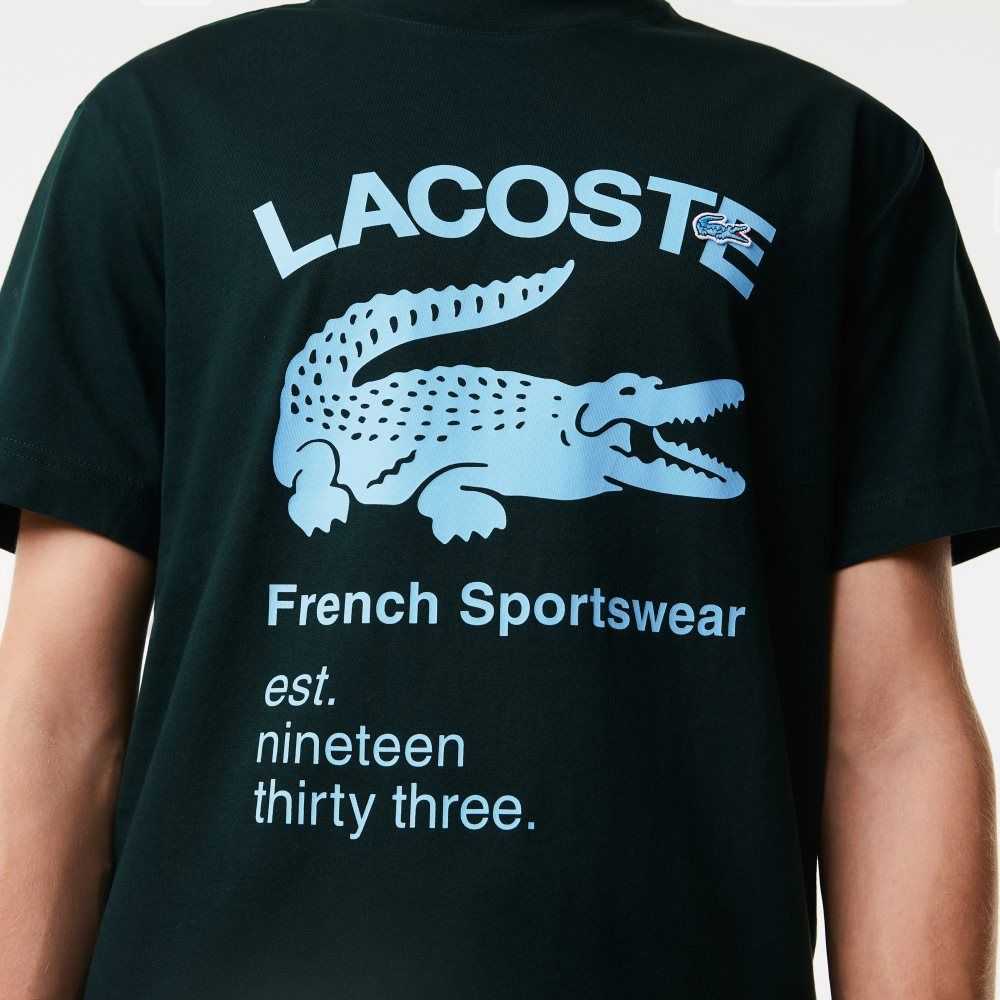 Lacoste Relaxed Fit Crocodile Gröna | TNWBS-0493