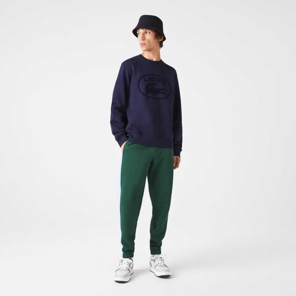 Lacoste Relaxed Fit Organic Bomull Marinblå Blå | UVPWO-1639