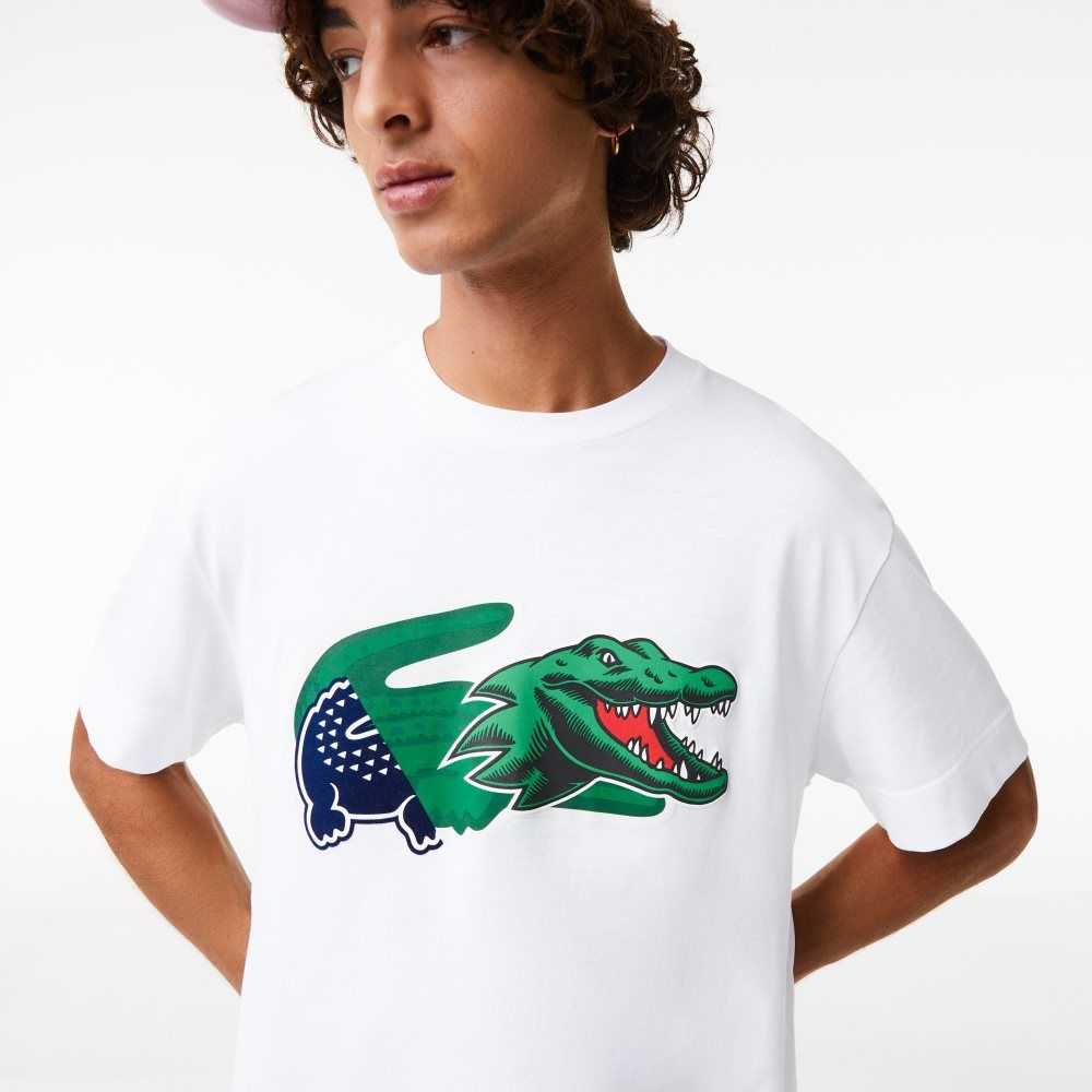 Lacoste Relaxed Fit Oversized Crocodile Vita | GTLOC-5290