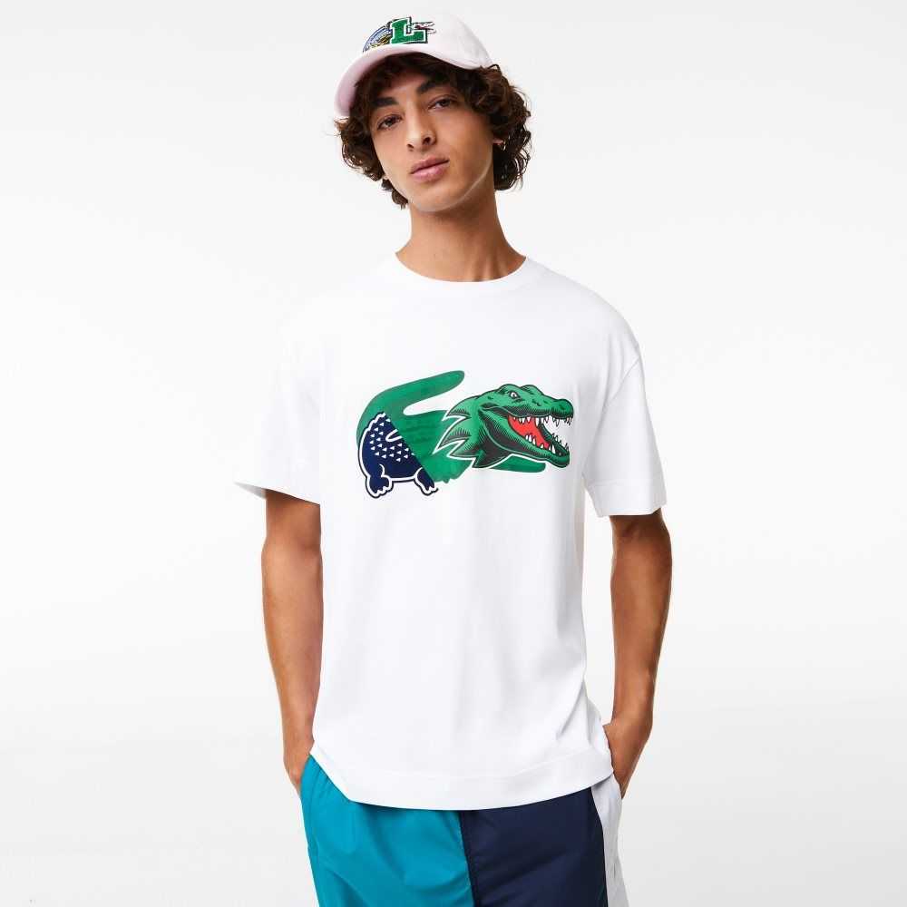 Lacoste Relaxed Fit Oversized Crocodile Vita | GTLOC-5290