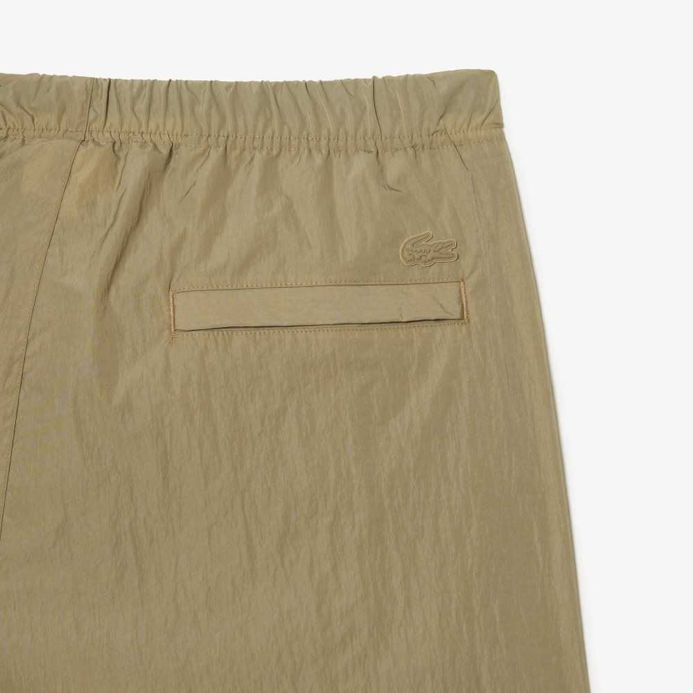 Lacoste Relaxed Fit Vatten-Repellent Track Beige | SKLQZ-6715