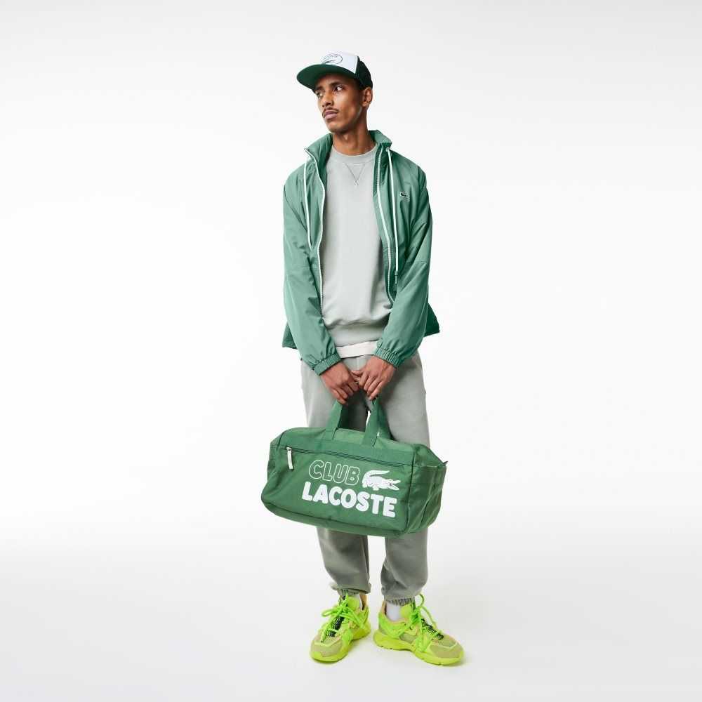 Lacoste Removable Hood Vatten-Repellent Khaki Gröna | PLFTI-6728