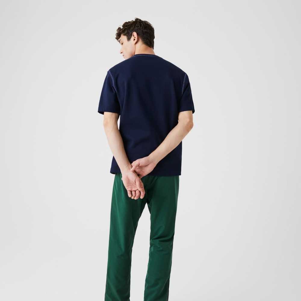 Lacoste Reversible Bomull Blend Pique Marinblå Blå Blå | SLEAZ-2814