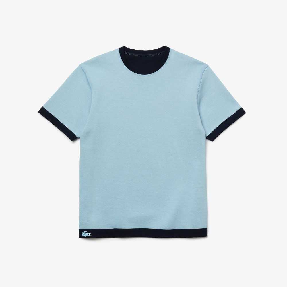 Lacoste Reversible Bomull Blend Pique Marinblå Blå Blå | SLEAZ-2814