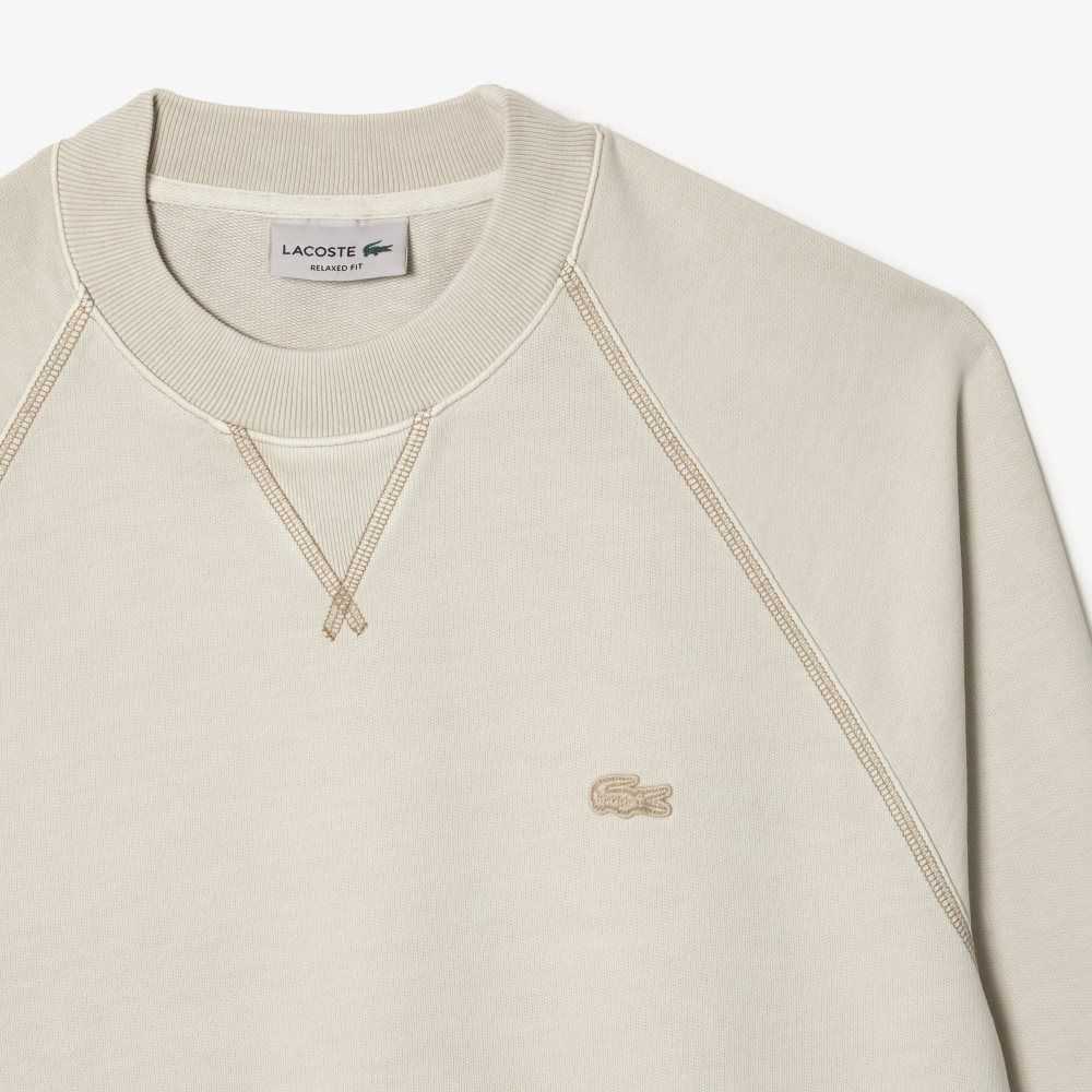 Lacoste Round Neck Organic Bomull Beige | ITLPS-2841