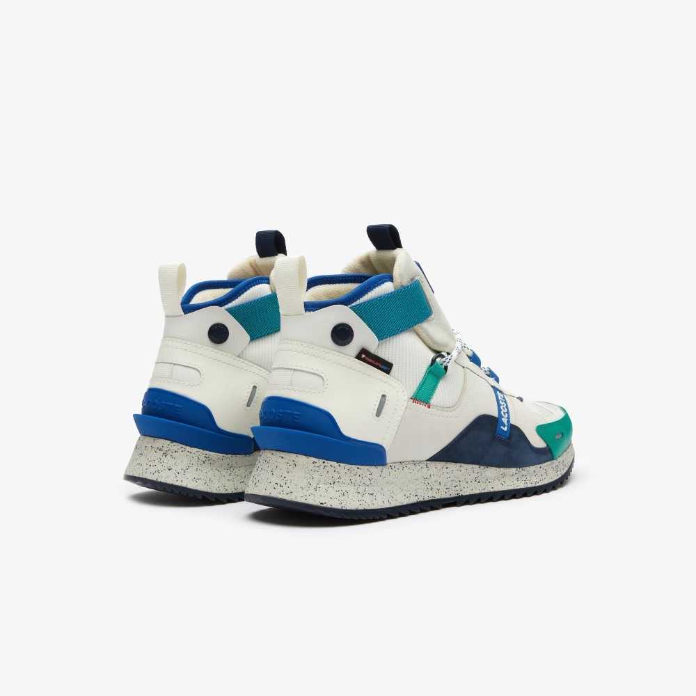 Lacoste Run Breaker Läder Outdoor Vita Gröna | BTUSF-7043