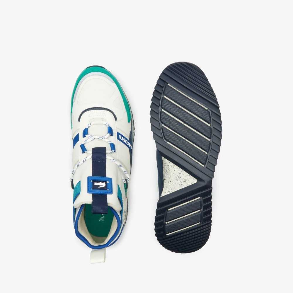 Lacoste Run Breaker Läder Outdoor Vita Gröna | BTUSF-7043