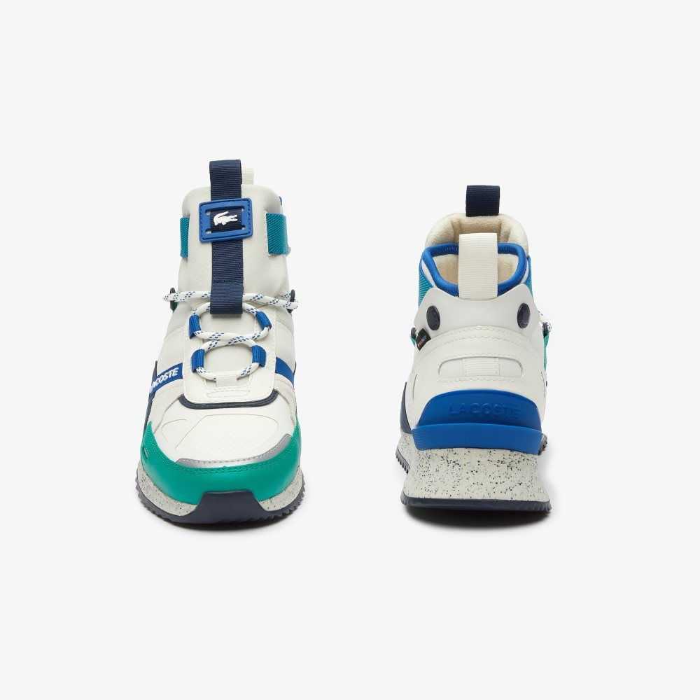 Lacoste Run Breaker Läder Outdoor Vita Gröna | BTUSF-7043