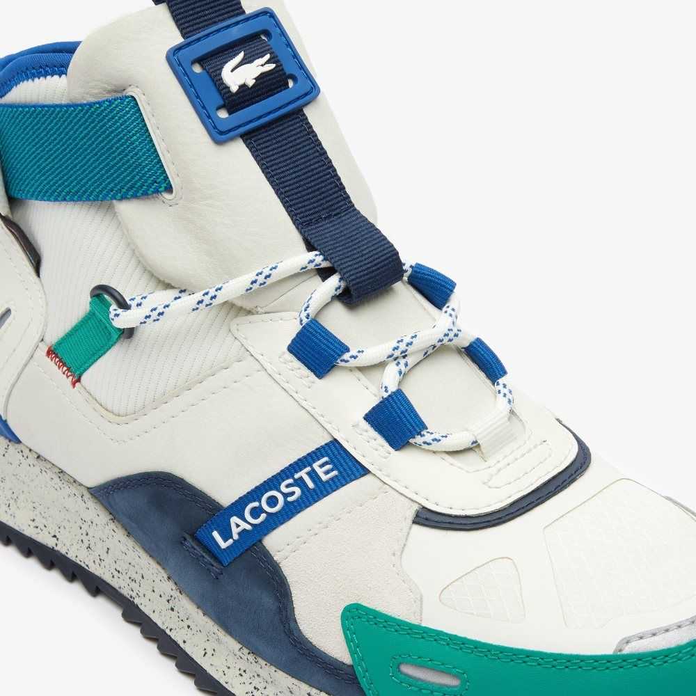 Lacoste Run Breaker Läder Outdoor Vita Gröna | BTUSF-7043