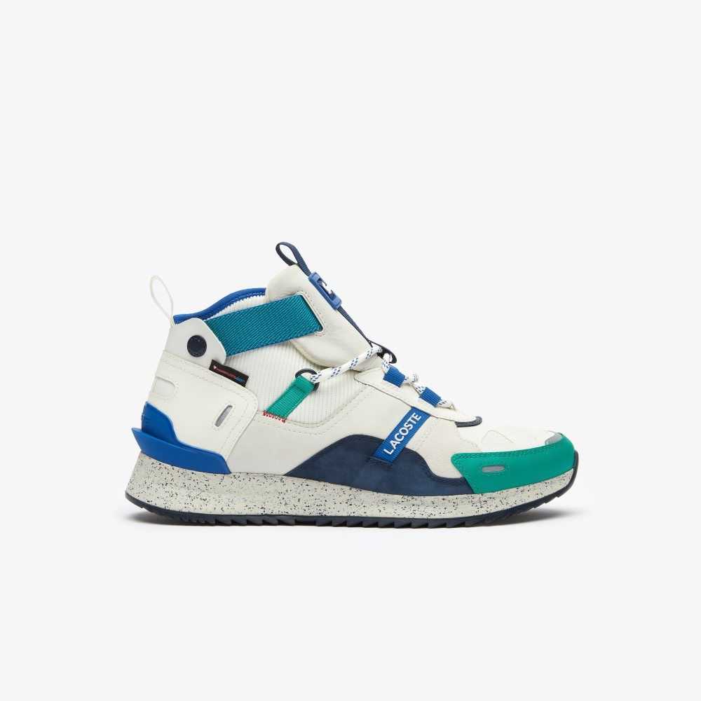 Lacoste Run Breaker Läder Outdoor Vita Gröna | BTUSF-7043