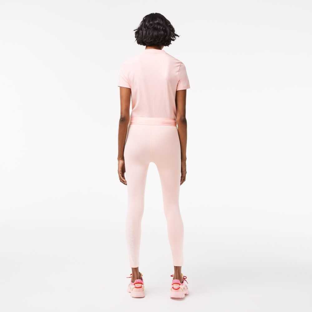 Lacoste SPORT 7/8 Length Recycled Polyester Leggings Rosa | XEYUD-8152