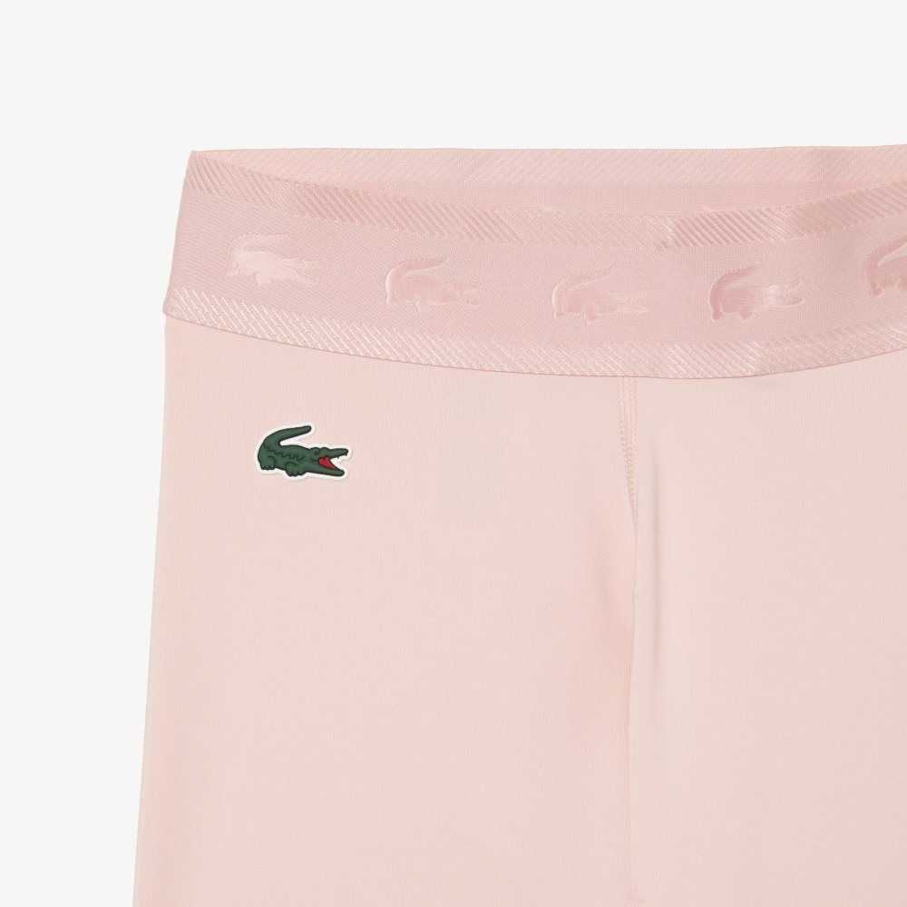 Lacoste SPORT 7/8 Length Recycled Polyester Leggings Rosa | XEYUD-8152