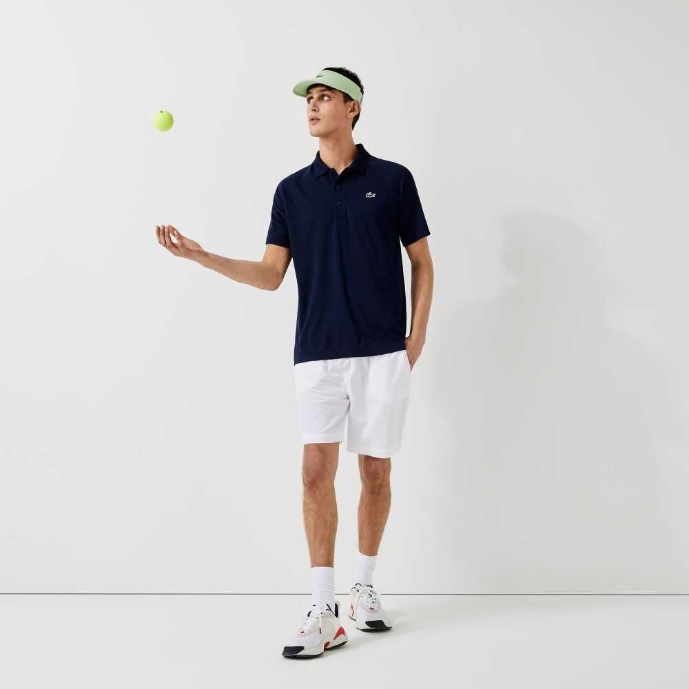 Lacoste SPORT Andas Abrasion-Resistant Interlock Marinblå Blå | ZGESI-5372