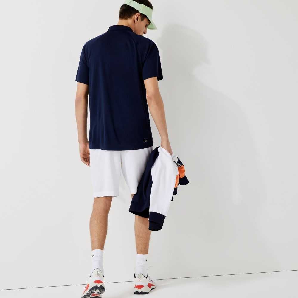 Lacoste SPORT Andas Abrasion-Resistant Interlock Marinblå Blå | ZGESI-5372