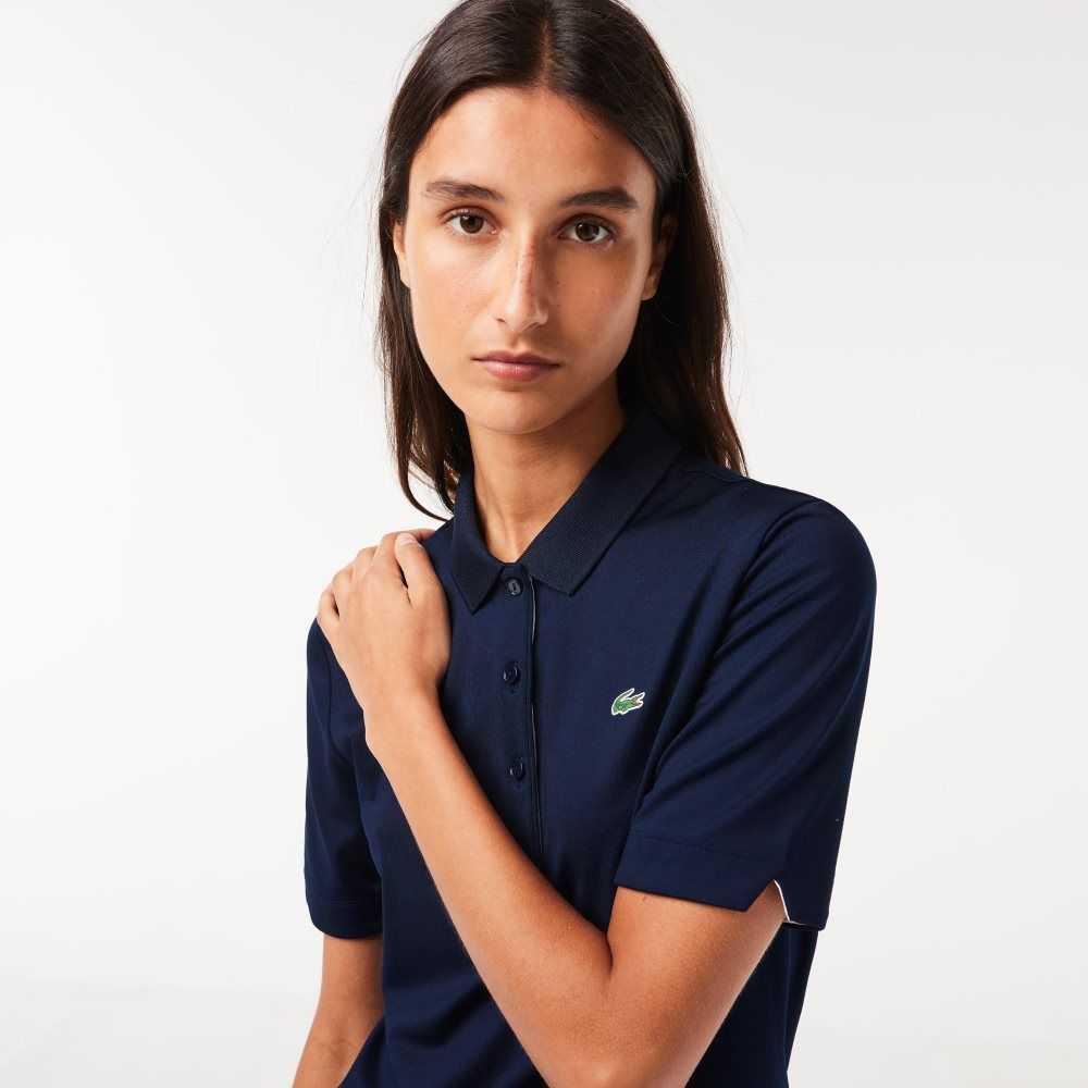 Lacoste SPORT Andas Stretch Golf Marinblå Blå Vita | IRGVW-3721