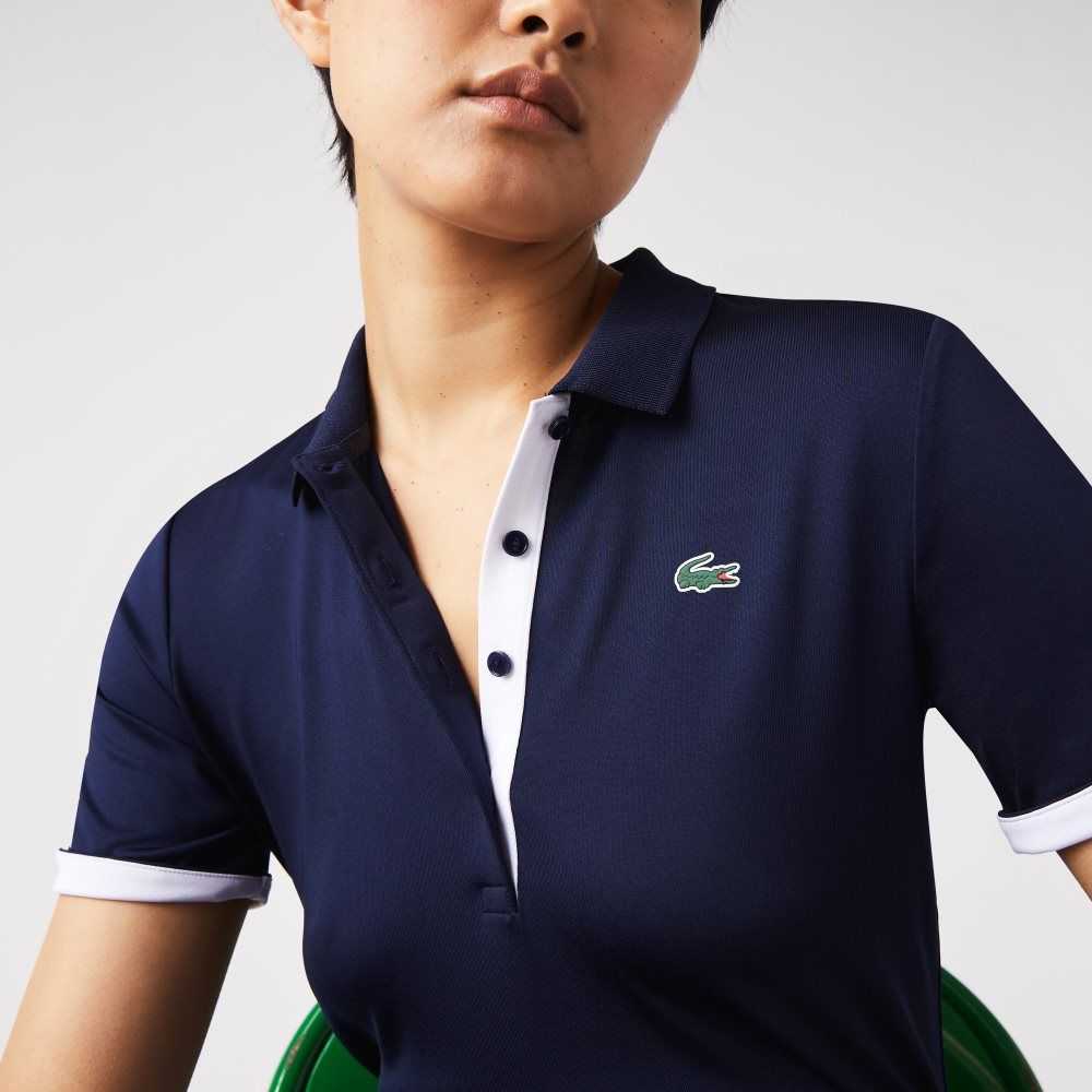 Lacoste SPORT Andas Stretch Golf Marinblå Blå Vita | IRGVW-3721