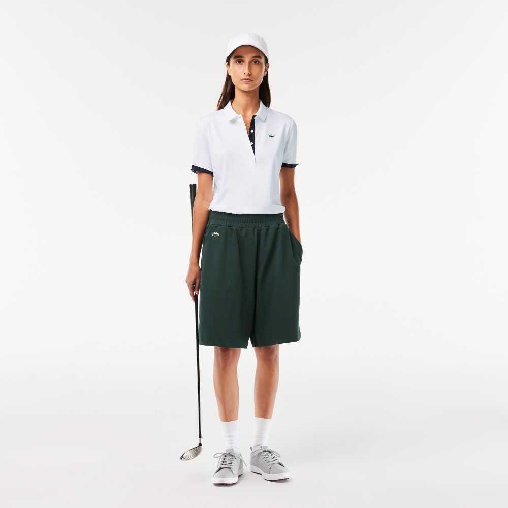 Lacoste SPORT Andas Stretch Golf Vita Marinblå Blå | NEOPW-7194