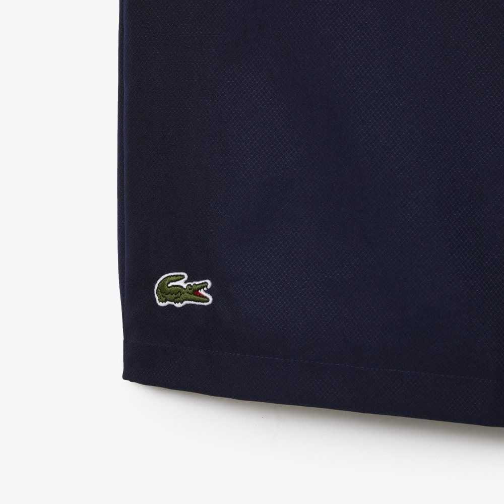 Lacoste SPORT Big Fit Jersey Fodrade Marinblå Blå | WMLYF-1674