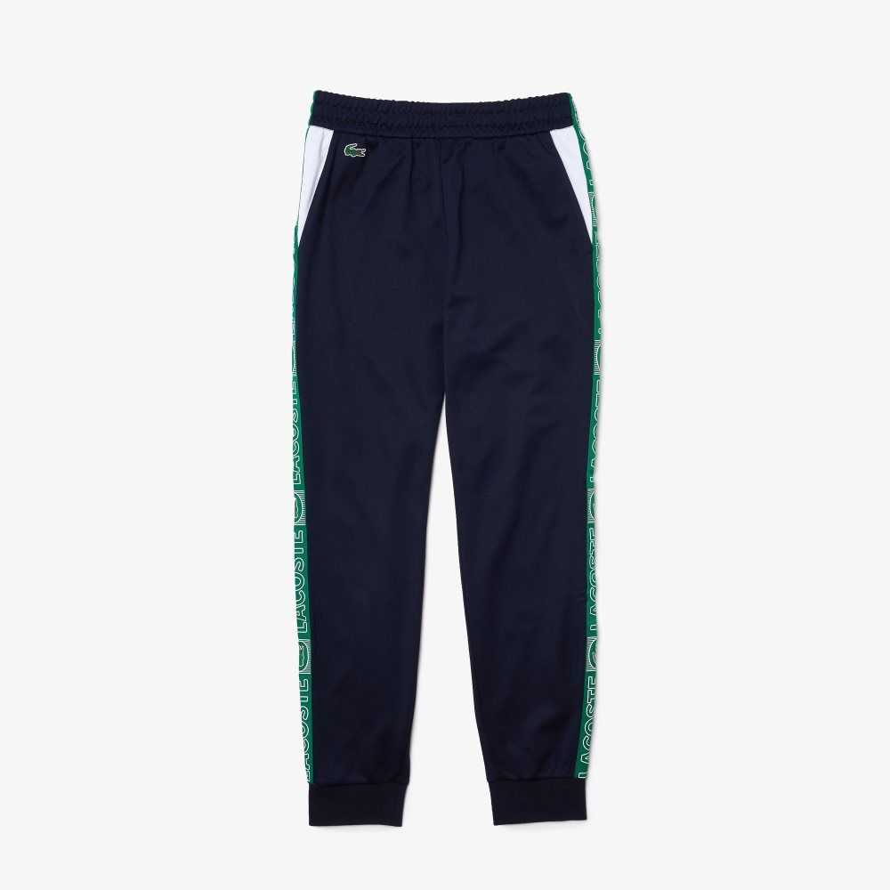 Lacoste SPORT Branded Bands Tracksuit Marinblå Blå Vita Gröna | OMNDS-6418