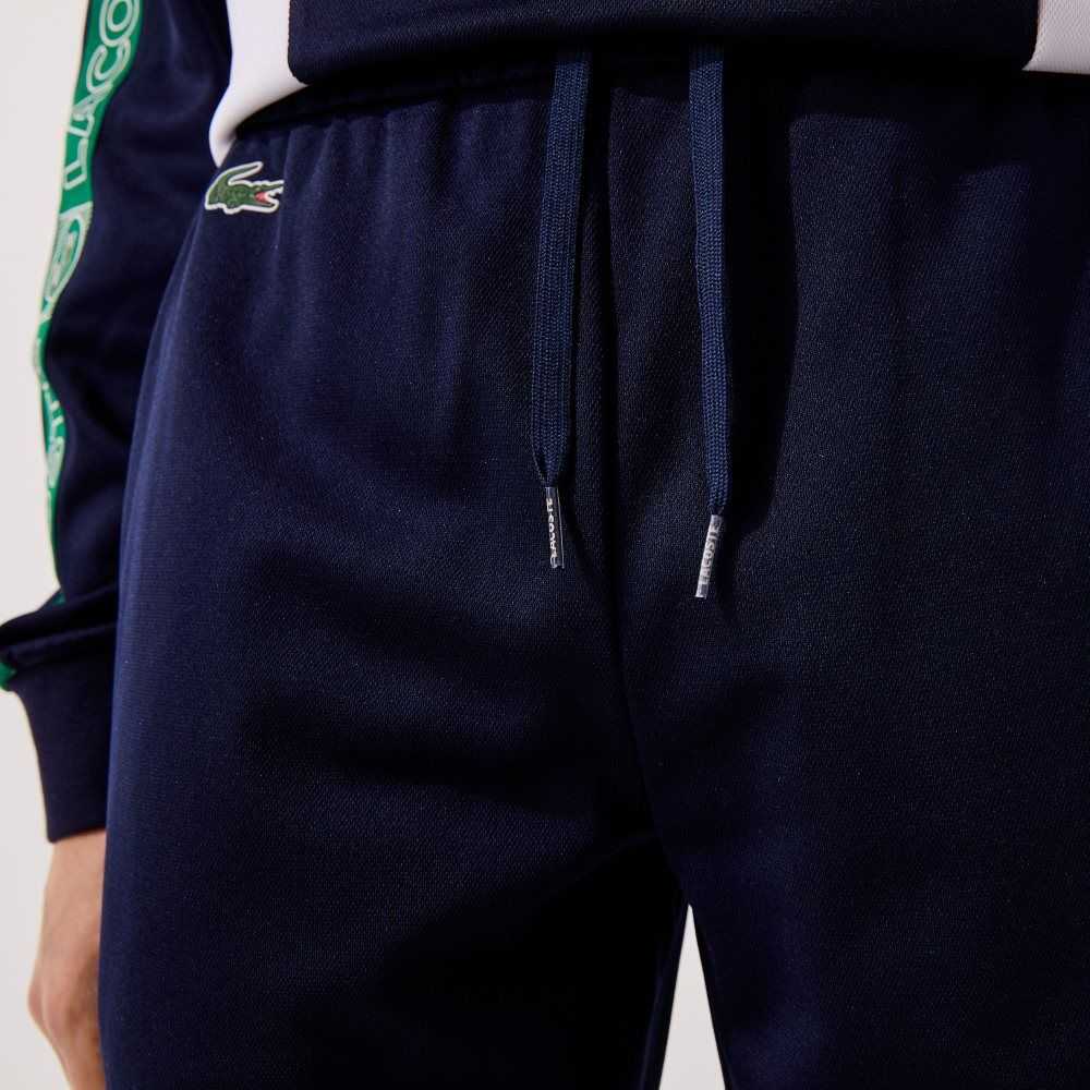 Lacoste SPORT Branded Bands Tracksuit Marinblå Blå Vita Gröna | OMNDS-6418