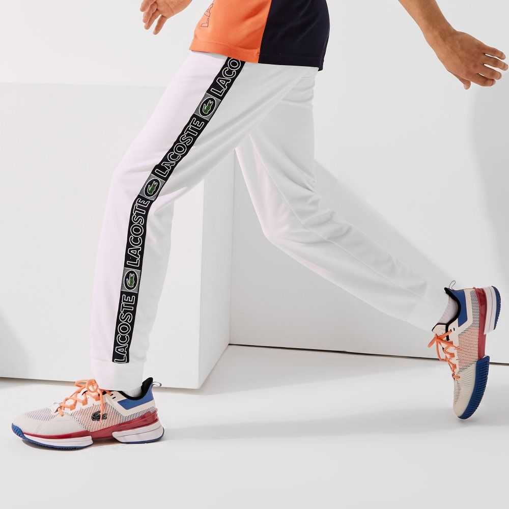 Lacoste SPORT Branded Bands Tracksuit Vita Orange Marinblå Blå | XTUAW-2639