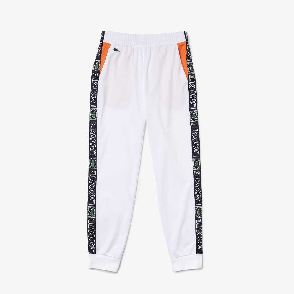 Lacoste SPORT Branded Bands Tracksuit Vita Orange Marinblå Blå | XTUAW-2639